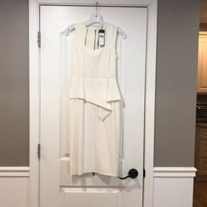 Nwt Bcbg white peplum dress